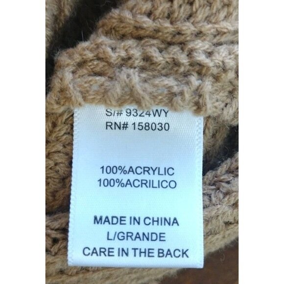 Love Tree Sweater Large Knotted Back Long Sleeve - Picture 8 of 13